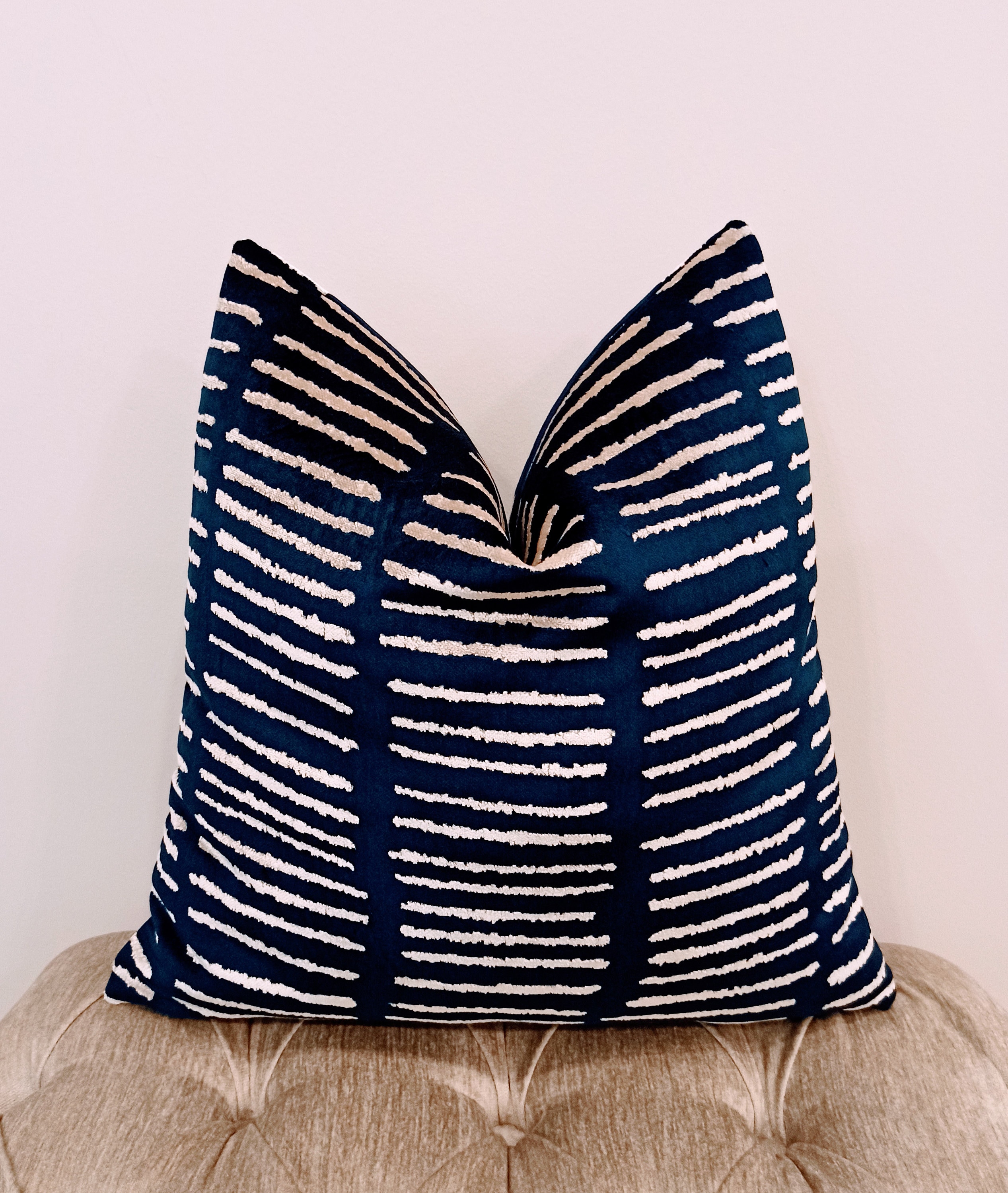 Luxury Navy Velvet Throw Pillow Velvet Pillow Cover Navy Etsy