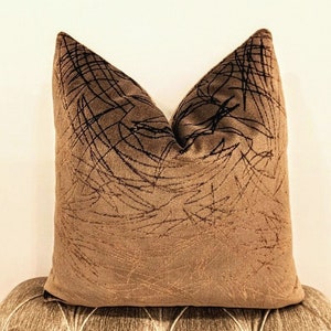 Luxury Light Brown Velvet Pillow Cover, Velvet Pillow, Brown Pillows, Decorative Throw Pillows, Brown Pillow Case, Cushion Cover 18X18 20X20