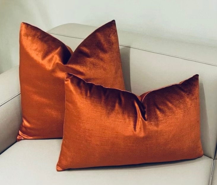 Rust red pillows hotsell