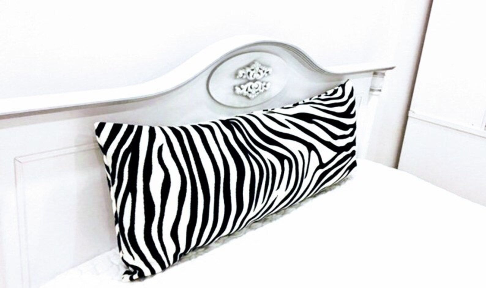 Luxury Velvet Lumbar Pillow Cover Black and White Pillow Etsy