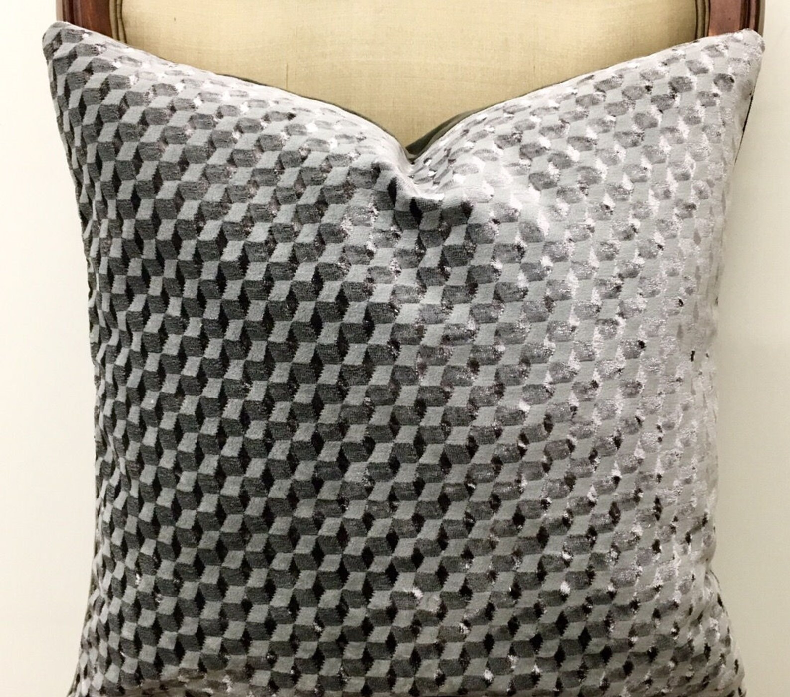 Grey Velvet Pillows Grey Pillow Gray Velvet Pillow Covers Etsy