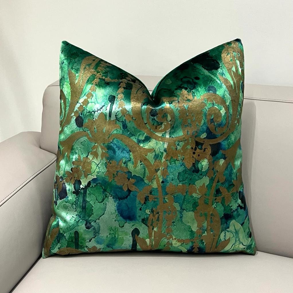 Decorative Pillows Cover Showroom Home Green Luxury Pillowcover
