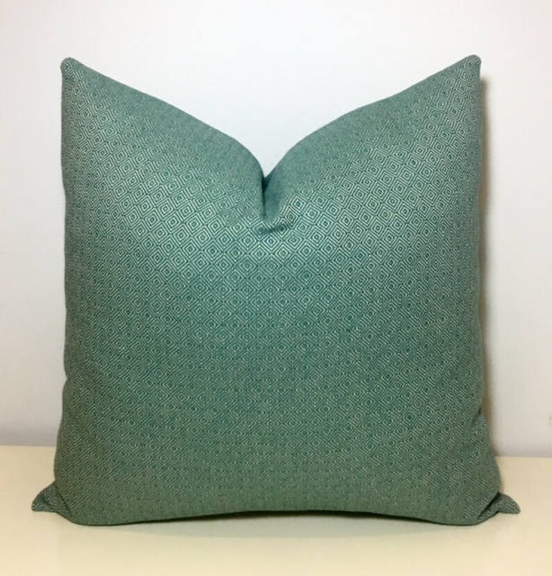Mint Green Boho Pillow Cover Green Pillow Rustic Pillow Etsy