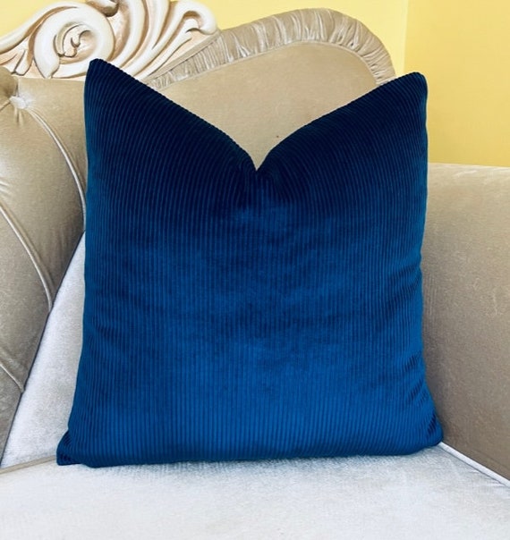 Bright blue pillows outlet