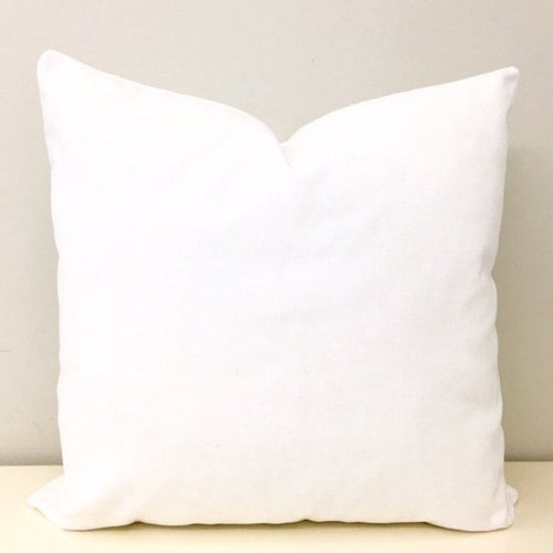 White Velvet Pillow Cover Solid White Throw Pillows White Etsy