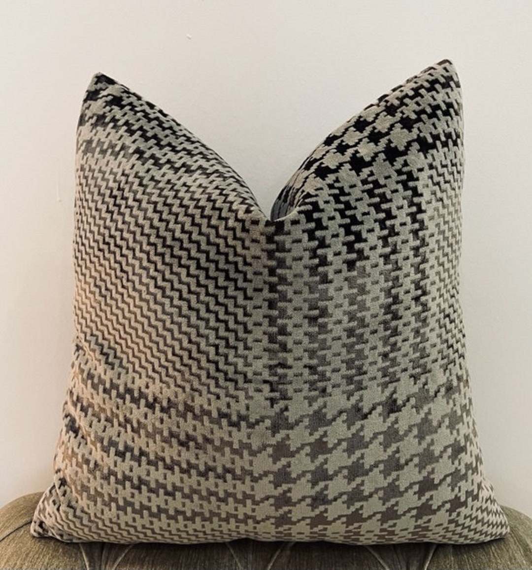 Luxury Taupe Velvet Pillow Cover Velvet Pillows Pillow Etsy