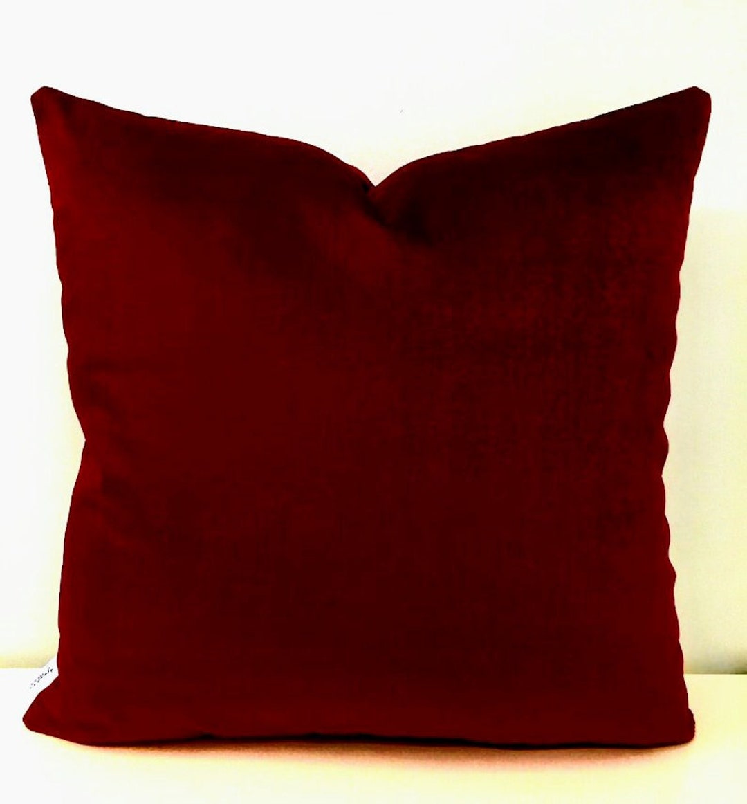 Luxury Dark Red Velvet Pillow Cover Red Pillows Velvet Etsy
