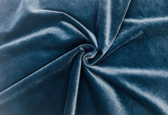 Luxury Upholstery Smokey Blue Velvet Fabric, Fabric by the Yard, Curtain  Fabric, Furniture Fabric, Couch Chair Upholstery Velvet Fabric 