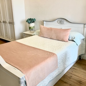 Dusty Pink Velvet Pillow Cover: Lumbar, Euro Sham, Custom Sizes
