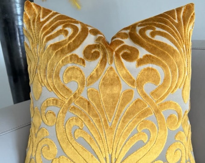 Hot Gold Velvet Pillow Covers, Gold Pillows, Velvet Pillows, Decorative