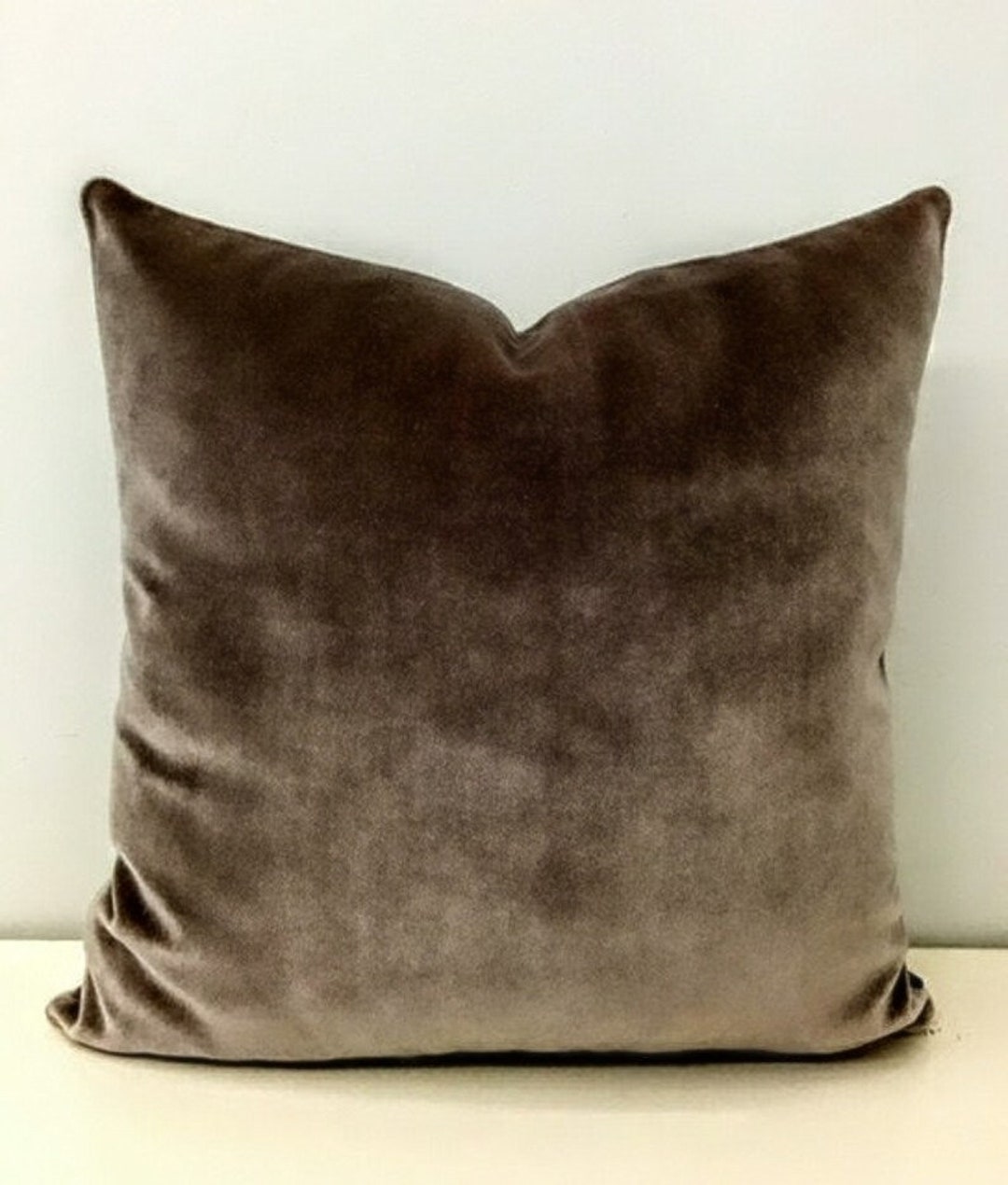 Light Brown Velvet Pillow Cover, Brown Pillows, Velvet Pillow, Throw