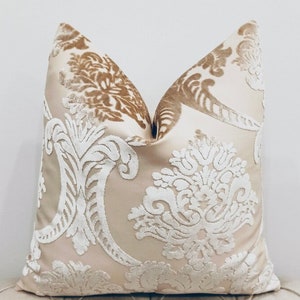 Luxury Beige Velvet Pillow Cover, Beige Pillows, Velvet Pillow Cover, Throw Pillow, Decorative Pillows, Cushion Case, Beige Pillow Covers