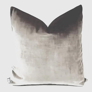 Luxury Taupe Velvet Pillow Cover - Custom Made Cushion Cover - Euro Sham Pillow Case - Couch Sofa Chair Decorative Throw Pillows - All Sizes