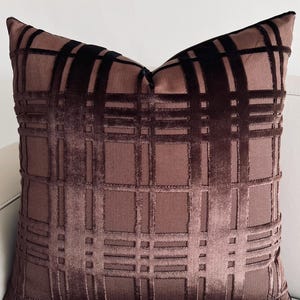 Luxury Brown Velvet Pillow Covers, Brown Pillows, Velvet Pillow, Throw Pillow Covers, Decorative Pillows, 18X18 20X20 Velvet Cushion Covers