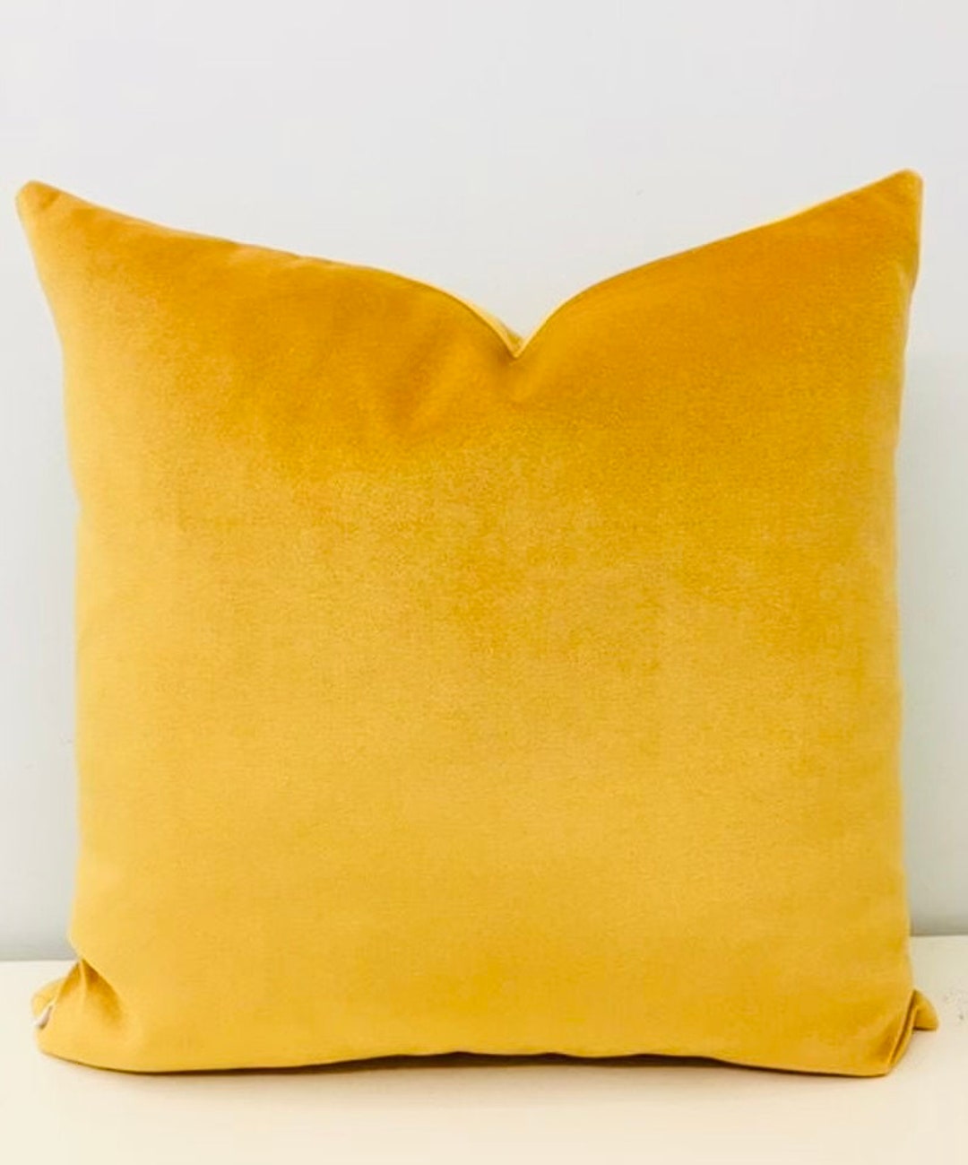 Mustard Velvet Pillow Cover, Mustard Pillows, Velvet Throw Pillow
