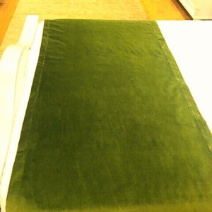 Double-Sided Olive Green Velvet Bed Runner, Bed Scarf, Runner, Bed Cover, Twin Full King Queen Size Runners, Green Bed Runners For Bedrooms