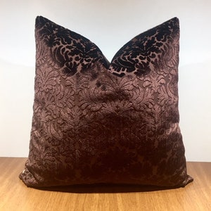 Brown Velvet Pillow, Brown Pillows, Velvet Pillow Cover, Decorative Pillow, Throw Pillows, Velvet Cushion Case,  Brown Velvet Pillow Covers