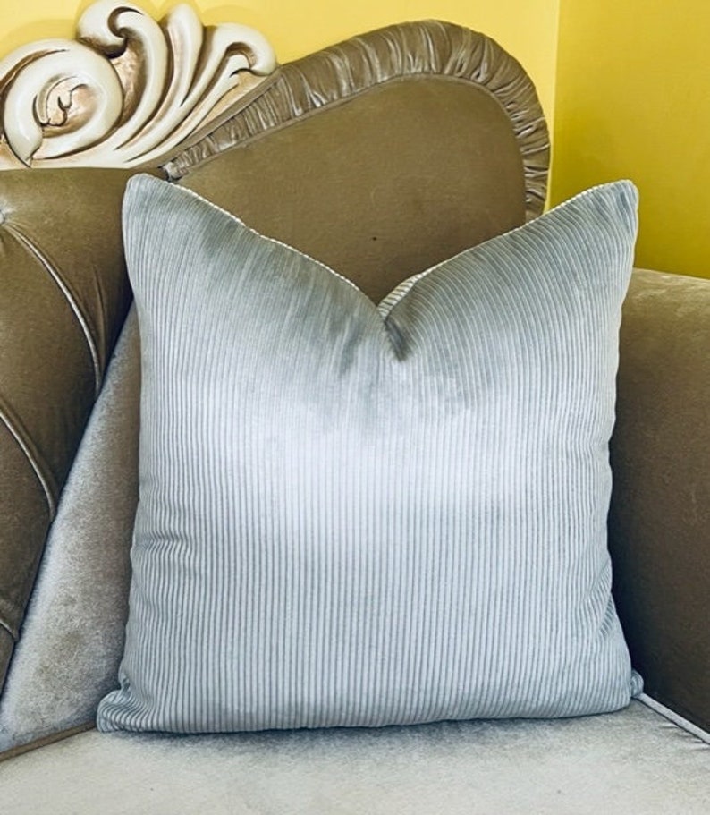 Luxury Silver Gray Velvet Pillow Cover Gray Pillows Etsy