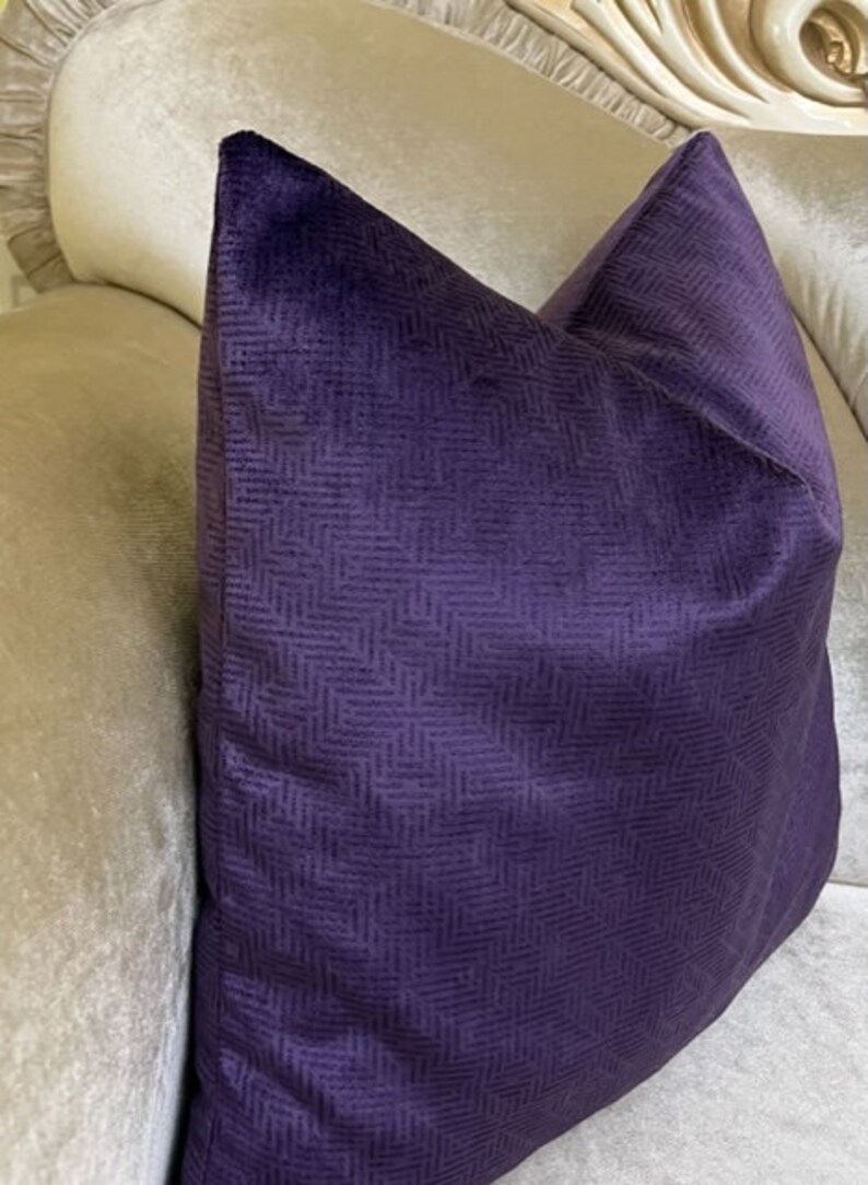 Lavender Velvet Pillows Lavender Pillow Cover Purple Etsy