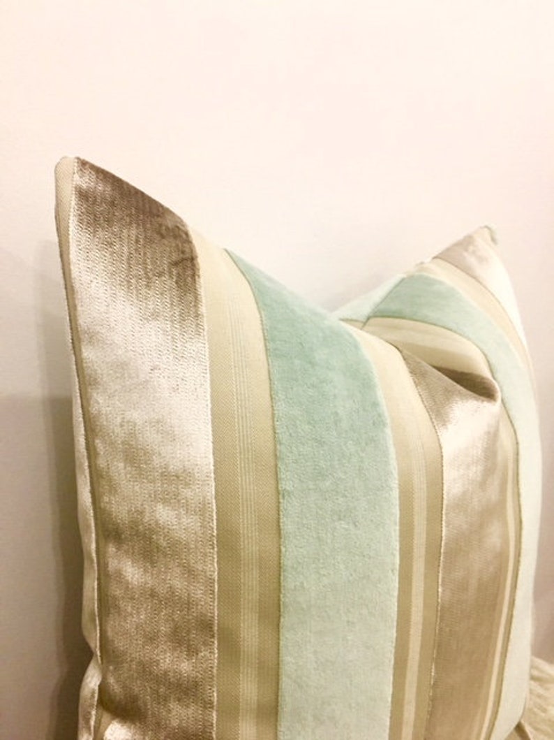 Luxury Mint Green Velvet Pillow Cover Velvet Pillow Green Etsy