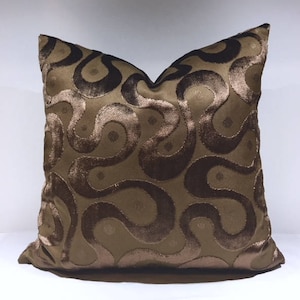 Luxury Brown Velvet Pillow Cover, Brown Pillows, Velvet Pillow, Decorative Throw Pillow, Designer Velvet Cushion, Brown Velvet Pillow Covers