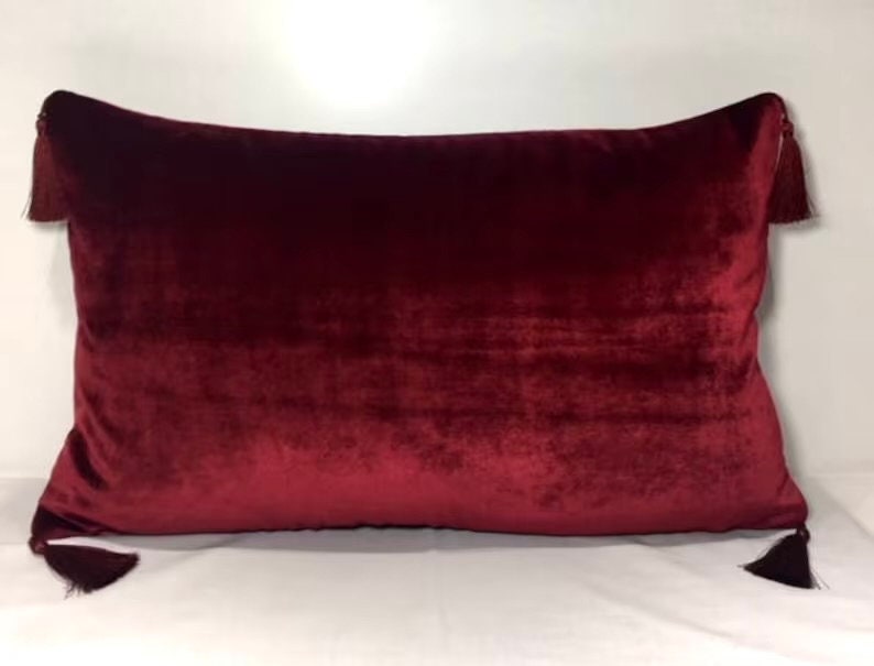 Dark red throw pillows new arrivals
