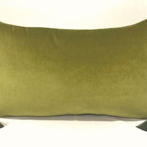 Olive Green Pillow Cover, Olive Green Pillows, Velvet Throw Pillow Cover, Decorative Pillow Case, Velvet Cushion Cover, Green Velvet Pillows