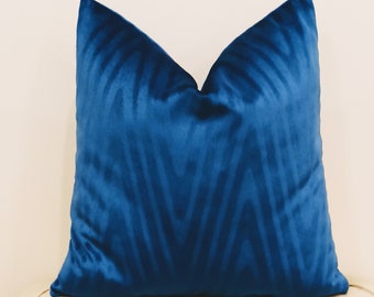 Luxury Indigo Blue Velvet Pillow, Pillow Cover, Blue Pillows, Throw Pillow, Decorative Pillows, Velvet Cushion Case, Blue Velvet Pillows