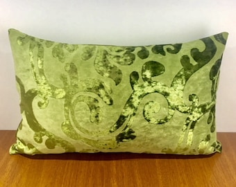 Olive Green Velvet Pillow Cover, Green Pillows Covers, Velvet Pillows, Decorative Pillows, Throw Cushion Covers, 18X18 Green Pillow Cases