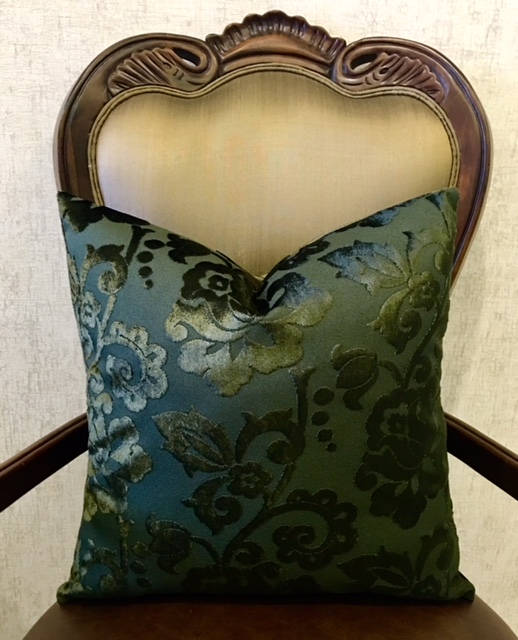 Dark Green Velvet Throw Pillows Green Pillows Velvet Pillow Etsy
