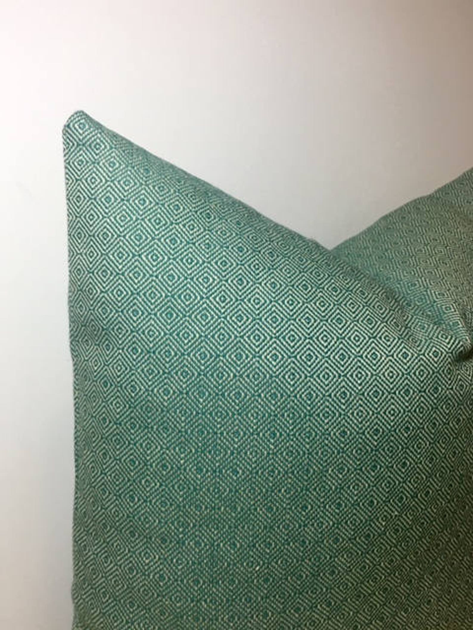 Mint Green Boho Pillow Cover Green Pillow Rustic Pillow Etsy