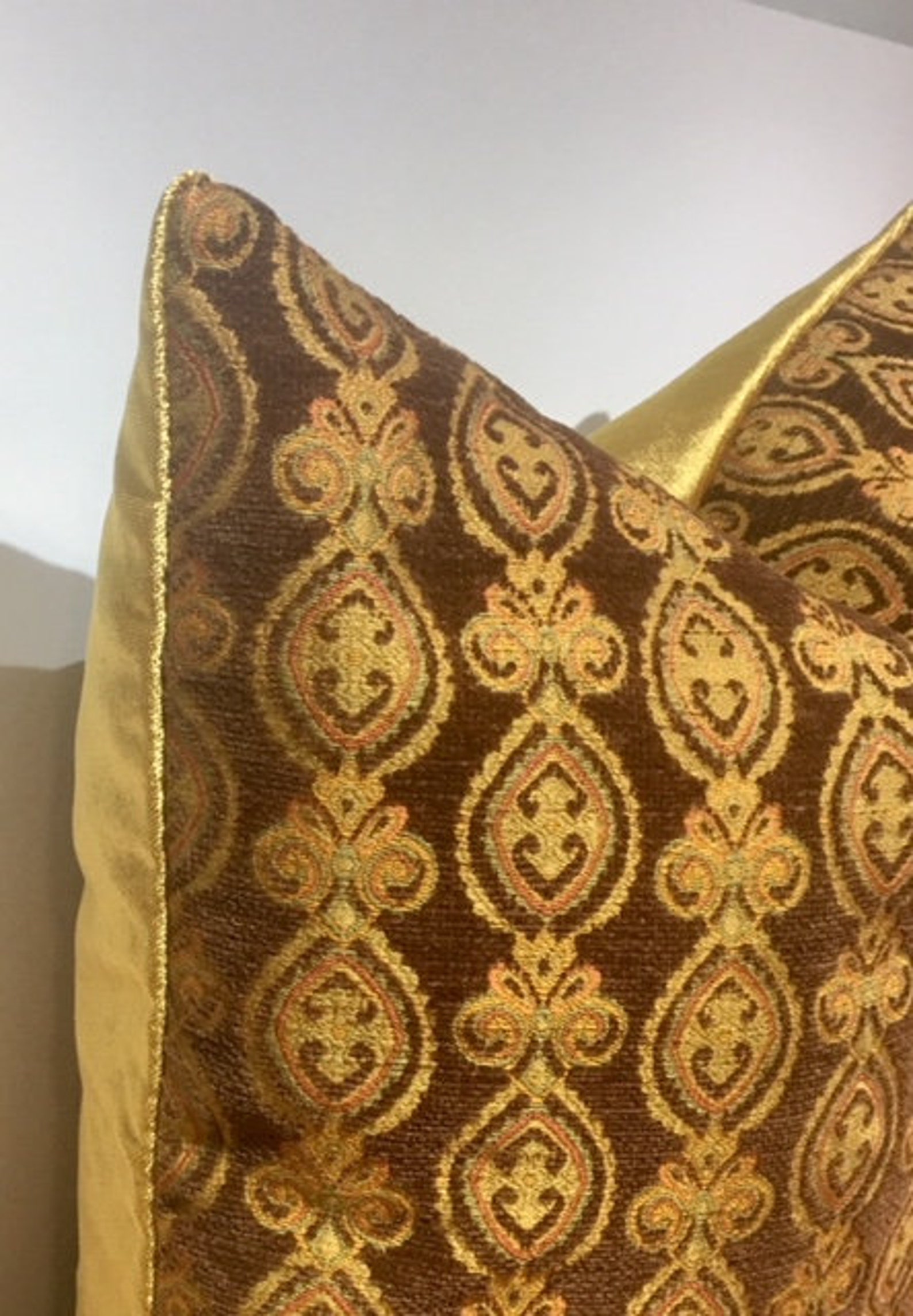 Almohadas de lujo fundas de almohada de oro almohada Boho | Etsy