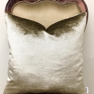 Beige Velvet Pillow Cover, Beige Throw Pillow, Decorative Pillow Case, Beige Cushion Covers, 18X18 20X20 Beige Pillow Covers, All Sizes
