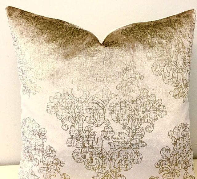 Luxury Beige Velvet Pillow Cover Velvet Pillow Beige Pillow Etsy