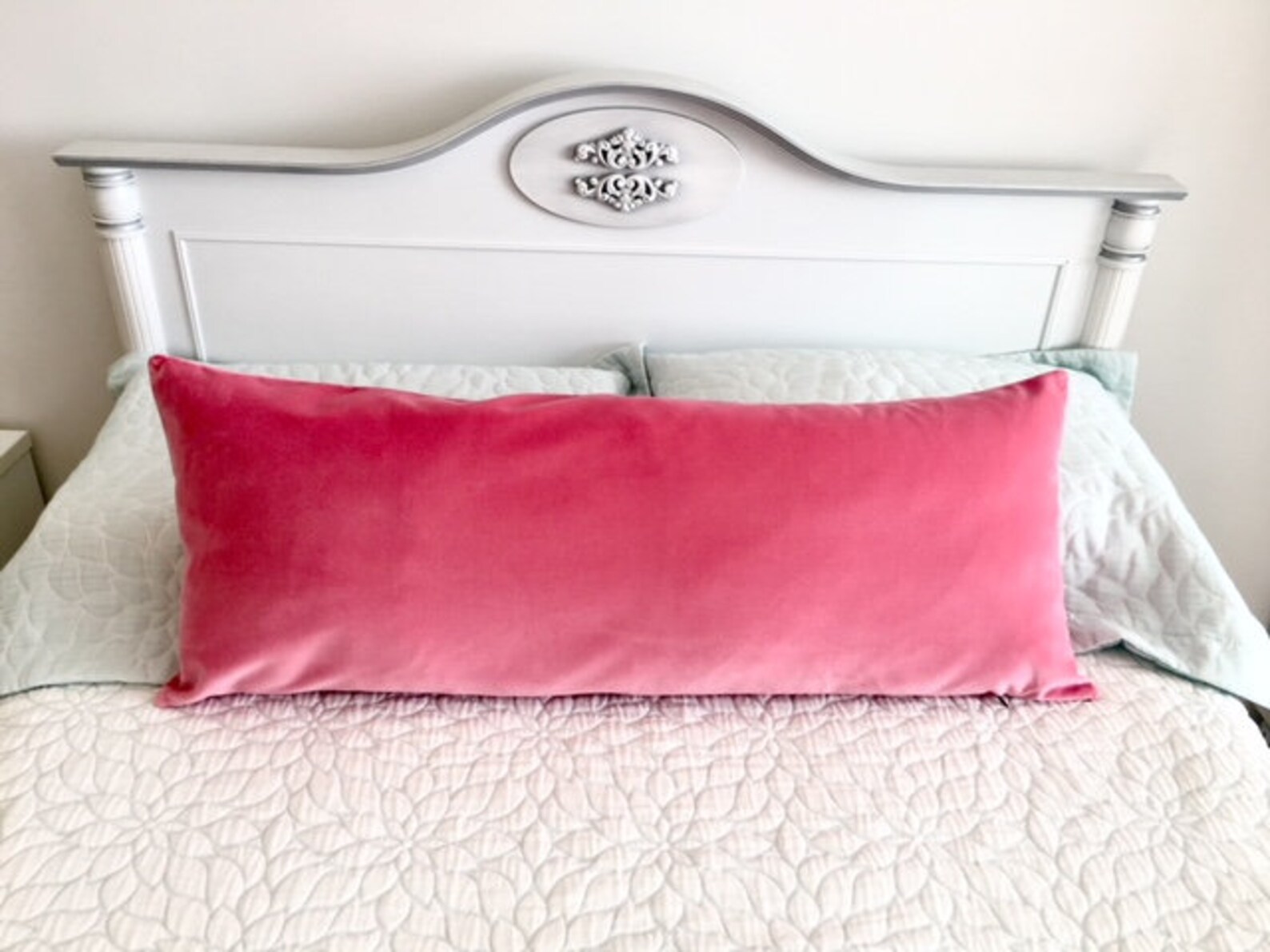 DoubleSided Candy Pink Velvet Bed Runner Runners Bed Scarf Etsy