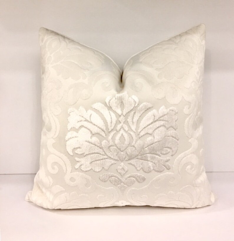 Luxury Cream Velvet Pillow Cover Cream Pillows 18X18 Velvet Etsy