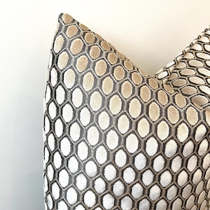 Beige Velvet Pillow Cover: Luxury Throw Cushion, Euro Sham