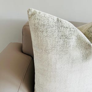 Luxury Cream Designer Velvet Pillow Cover, Eurosham Pillow Case, Decorative Throw Pillows, Couch Sofa Chair Bed Cushion Cover, Custom Made