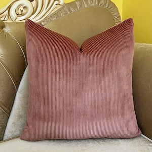 Luxury Rose Pink Velvet Pillow Cover, Throw Pillow, Pink Pillows, Velvet Pillow Cover, Decorative Cushion Case, Rose Pink Velvet Pillows