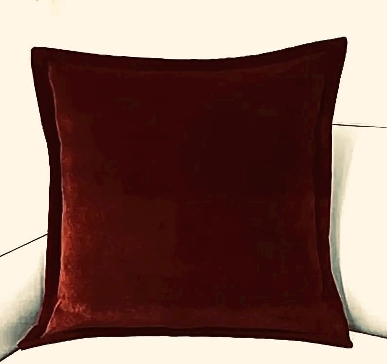 Maroon couch pillows sale