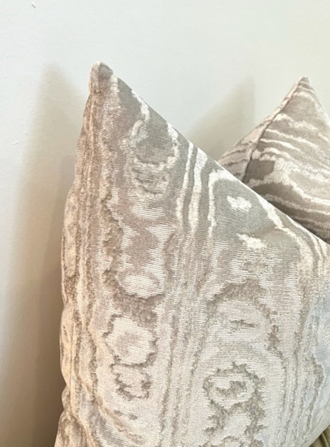 Luxury Velvet Pillow Covervelvet Pillowbeige Pillowsthrow Etsy