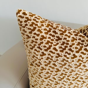 Camel Velvet Pillow Cover, Luxury Decorative Pillow, Euro Pillow Sham, Designer Throw Pillow, Custom Made Cushion Case, All Sizes 18X18