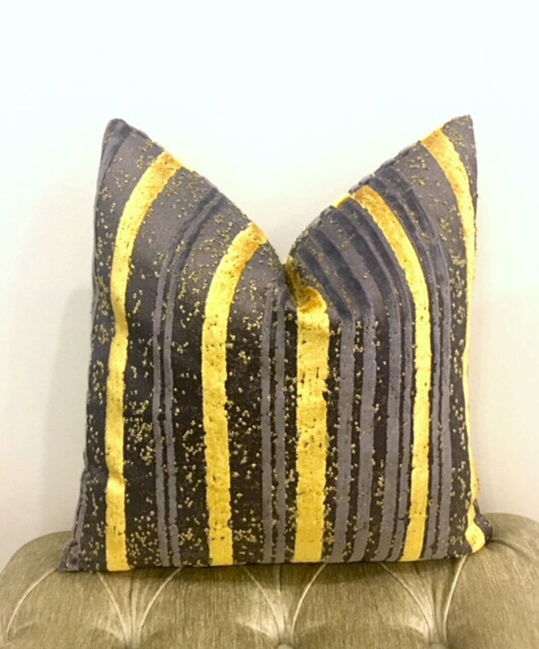 Luxury Gold Velvet Pillow Cover, Gold Pillows, Velvet Decorative