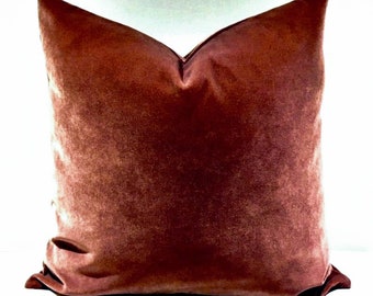 Terracotta Velvet Pillow, Terracotta Fabric, Terracotta Pillows, Terracotta, Velvet, Pillow, Couch Pillow, Sofa Pillow, 18X18 20X20 24X24