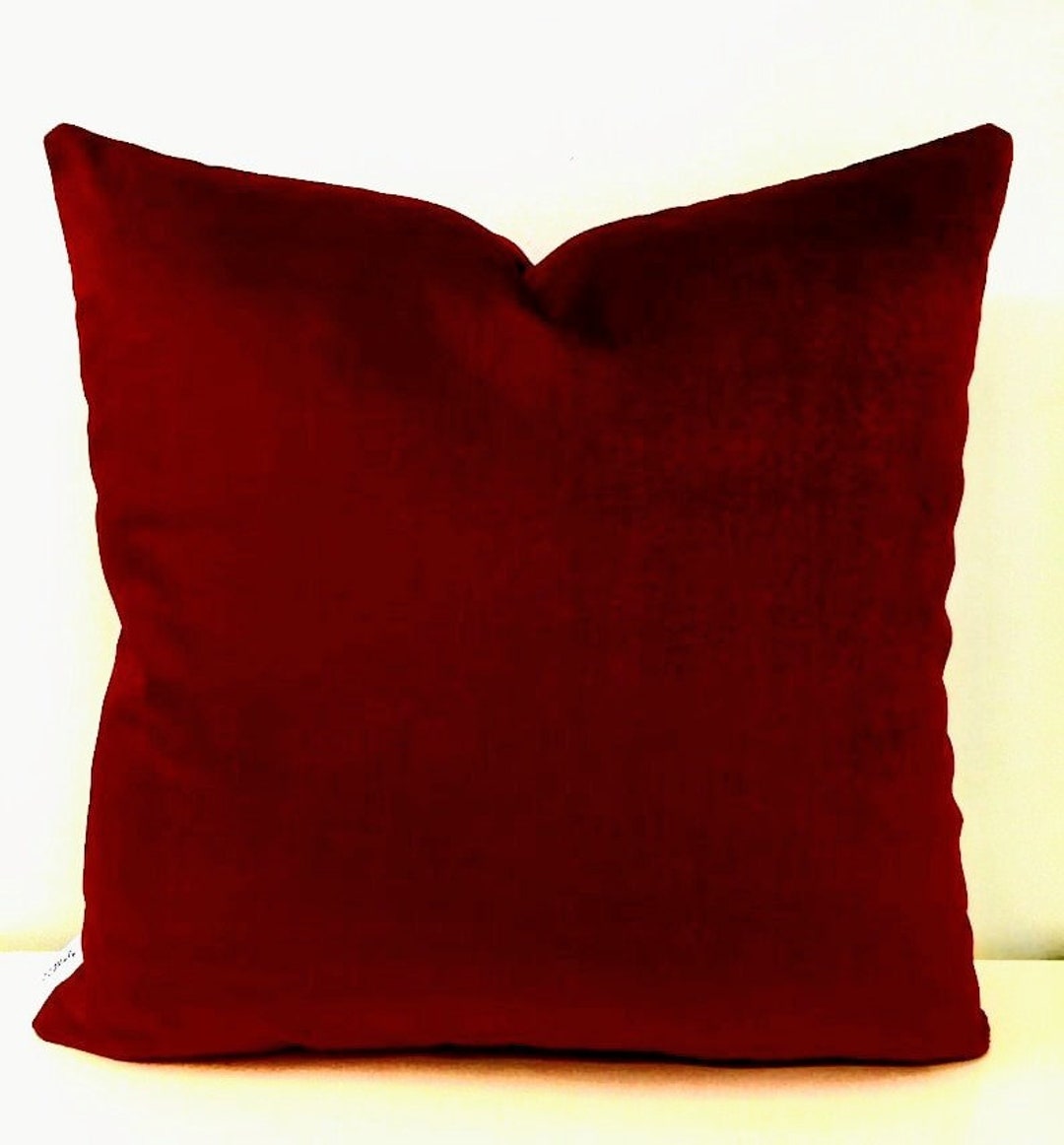 Dark Red Velvet Pillow Cover Red Pillows 20X20 Velvet Pillow Throw Pillow Decorative Pillows Velvet Cushion Case Red Velvet Pillows Etsy