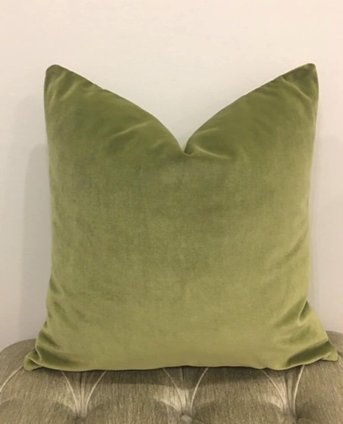 Luxury Sage Green Velvet Throw Pillow Velvet Pillow Cover Etsy