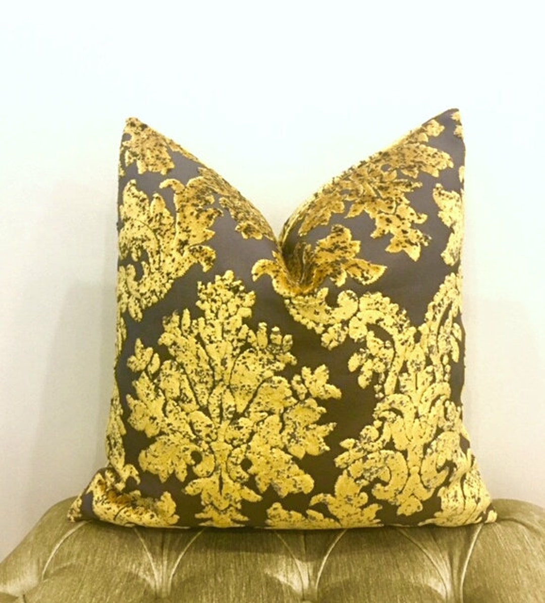 Luxury Gold Velvet Pillow Cover Gold Pillows Velvet Etsy