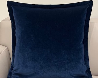 Luxury Navy Blue Pillow Cover, Velvet Pillows, Gift Pillows, Decorative Throw Pillow Covers, Velvet Cushion Case, 18X18 20X20 Blue Pillows