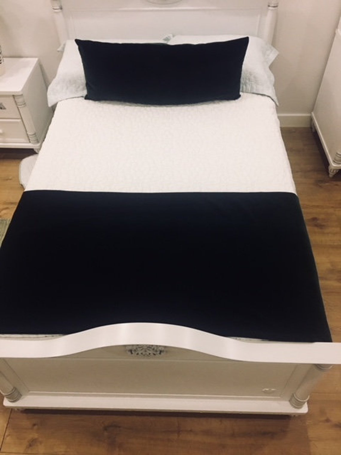 Luxury Black Velvet Lumbar Pillow Cover Black Pillow Long Etsy