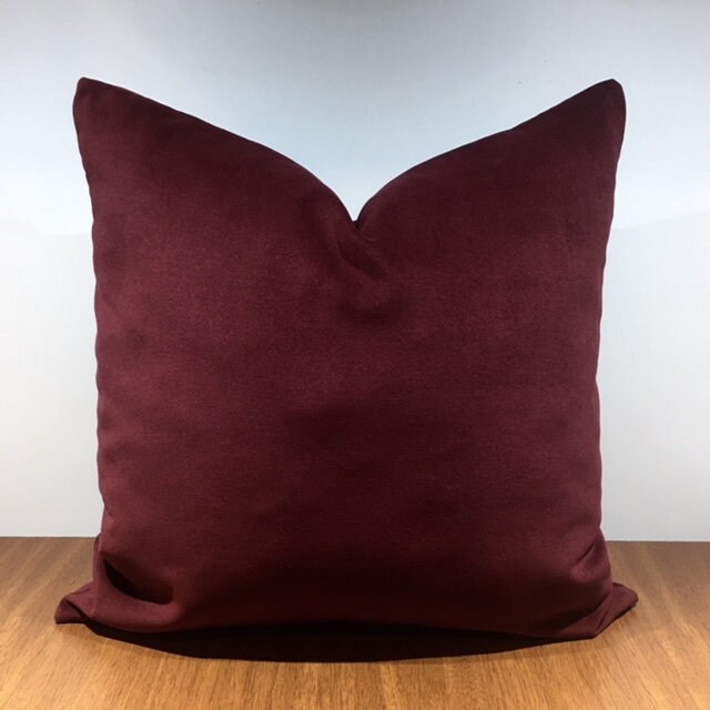 burgundy pillows